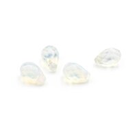 geschliffene Perlen als Tropfen aus Opalite 12x7,5mm 4...