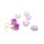 Perlkappen als Blüte aus Acryl in Violett 50 Stück