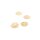 Perlkappen Blüte aus Messing mit 18k Goldbeschichtung 8mm 4 Stück