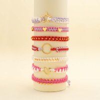 Makramee Bastelset Pitaya mit hochwertigen Verbindern und Perlen