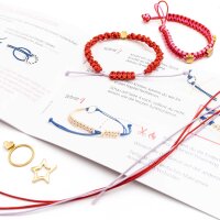 Makramee Bastelset Pitaya mit hochwertigen Verbindern und Perlen