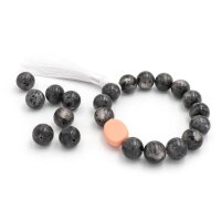 Perlen aus schwarzem Labradorit 12 mm 10 Stück