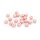 Handgemachte Porzellanperlen in rosa glasiert 6x5 mm 20 Stück