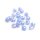kornblumenblaue Glasschliffperlen als Rondelle 8 x5 mm 20 Stück