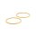 Verbinder als Ring aus 304 Edelstahl in goldfarben Ionenplattiert 25 mm 2 Stück