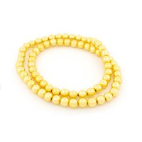 Hämatit Perlen goldfarben galvanisiert 6 mm 1 Strang...