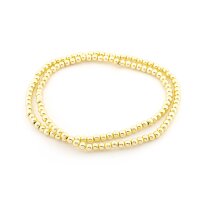 Hämatit Perlen goldfarben galvanisiert 3 mm 1 Strang...