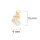 Zirkonia Anhänger als Kirsche aus Messing mit 18K Goldbeschichtung 15 mm