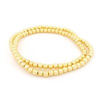 Perlen aus synthetischem Hämatit goldfarben galvanisiert 4 mm 1 Strang ca. 100 Stück