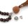 zweiteilige Guru Perle 10 mm mit T-Bohrung in antik Silberfarben 2 Set 