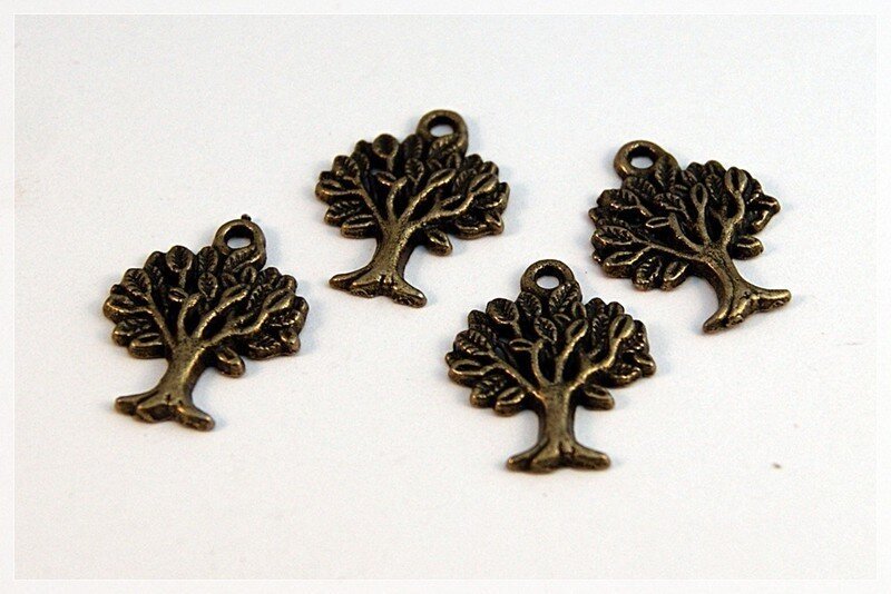 4 Bäume in vintage Bronze