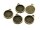 6 stabile Fassungen für 12 mm Cabochons in antik bronze