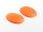 2 Cabochons 25*18 mm Cateyeglas in orange