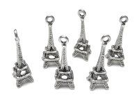 8 Eiffeltürme in antik silberfarben