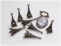 8 Eiffeltürme in vintage Bronze