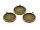 4 doppelseitige Rahmen in antik Bronze für 20 mm Cabochons