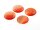 4 Cabochons Cateye Glas in orange, 20 mm