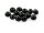 10 Glasschliffperlen in schwarz, 10 mm