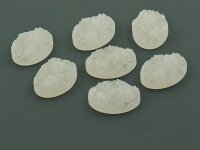 8 Cabochons "Eiskristalle" , 18 x 13 mm