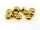 10 große Zwischenperlen in antik goldfarben, 10 mm