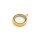 Glasmedaillon aus Edelstahl mit Schraubverschluss zum Befüllen in goldfarben 30 mm 1 Stück