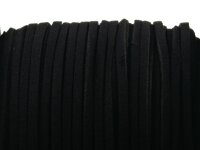 4 m Band aus Wildlederimitat in schwarz, 3 mm breit