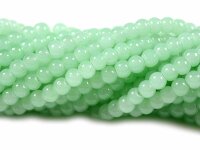 80 Jadeimitat Perlen in hellgrün, 4,5mm