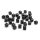 Glasschliffperlen Würfel in schwarz 6mm 20 Stück