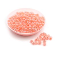 Rocailles Perlen in lachs 4 mm 40 Gramm