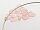 10 Kristallquarzperlen facettiert als Tropfen in rosa, 12 mm