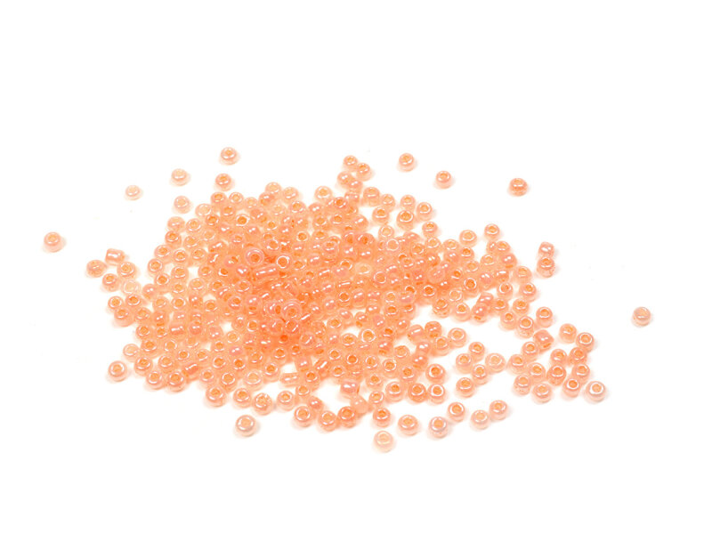 500 Rocailles Perlen in lachs, 2 mm