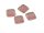 8 quadratische Resincabochons im rosa Strassdesign für 14 mm