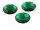 6 facettierte Acrylcabochons in grün, 25 mm