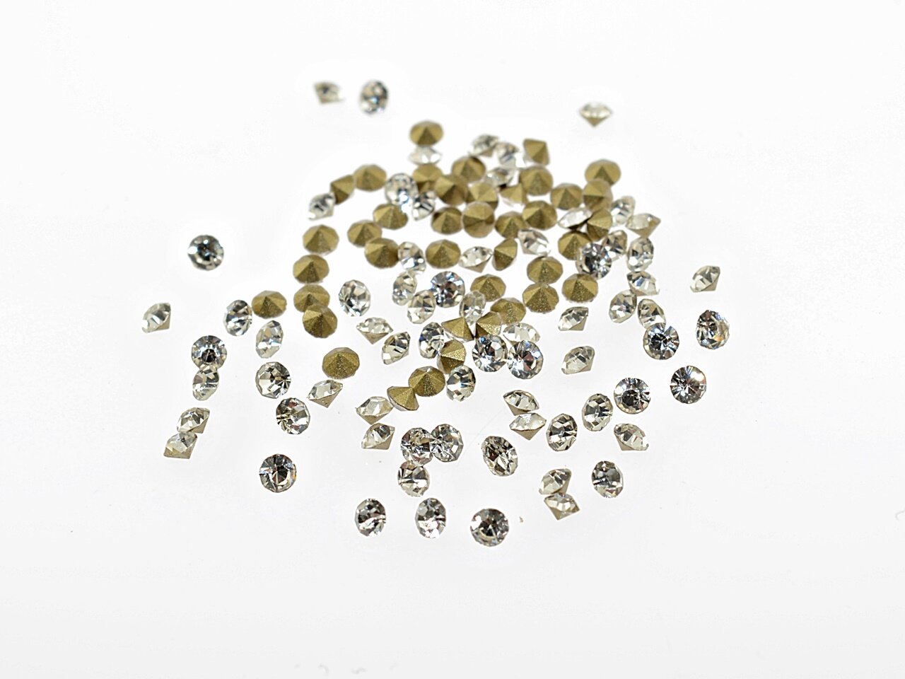 Strasssteine Rechteckig & Achteckig, Silberfassung, Flache Rückseite – 50 Stück, Ca. 13x18 Mm