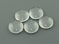 6 Cabochons Glas klar, 15 mm