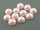 20 Cabochons in perlmutt lachs, 10 mm