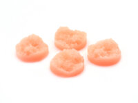 4 Cabochons "Eiskristalle" in rosa, 12 mm