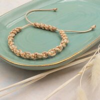 Rocailles Perlen in beige 4 mm 20 Gramm