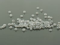 500 Rocailles Perlen in grau, 2 mm