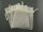 10 Organzasäckchen in creme weiß, 9  x 7 cm
