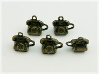 8 Telefone 3D in vintage Bronze