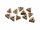 10 Perlen "triangle" aus Holz, 9 mm
