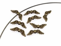 10 kleine Engelsflügel in antik bronzefarben