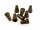 10 hohe Perlkappen in antik bronzefarben