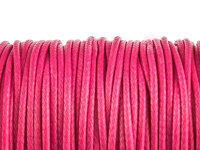 10 m Polyesterkordel gewachst in pink, 1 mm