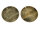 2 große runde Messingplättchen in antik bronzefarben