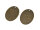 2 große ovale Messingplättchen in antik bronzefarben