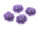 4 Cabochons "Seerose" in lila, 16 x 18 mm