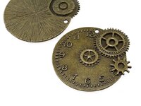 Steampunk Anhänger "Uhr" in antik...