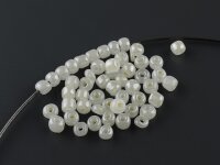 Rocailles Perlen in zartem perlmutt, 4 mm 22 Gramm